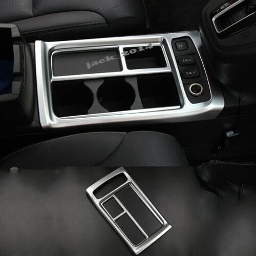 ABS Chrome Inside Water Cup Holder Cover Trim Refit For Honda CRV CR-V 2015-2016