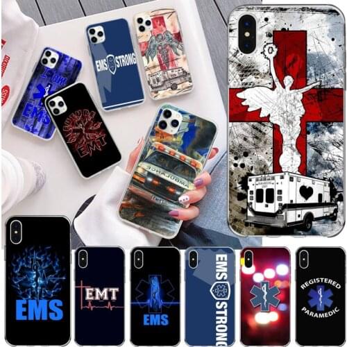 EMT EMS Ambulance Phone Case for iphone 12 pro max mini 11 pro XS MAX 8 7 6 6S Plus X 5S SE 2020 XR cover
