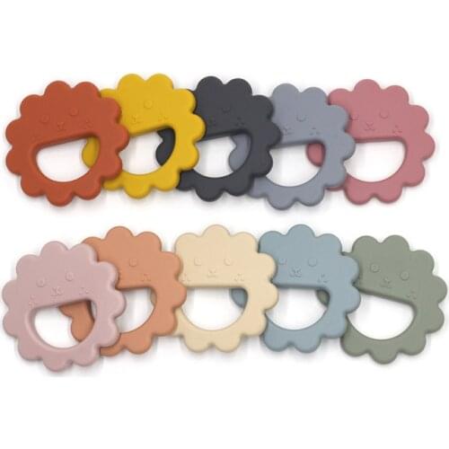 Baby Silicone Teether Soft Silicone Kids Teether Toy Chewable Food Grade Silicone Teether Nursing Gift Accessories for Baby