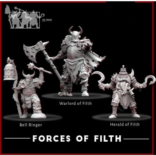 35mm Resin Figures Model kits warrior 3pcs Unassambled Unpainted 353