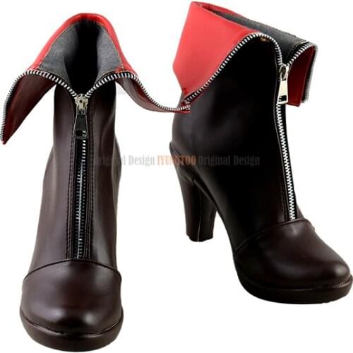 Hololive Houshou Marine Anime Characters Shoe Cosplay Shoes Boots Party Costume Prop