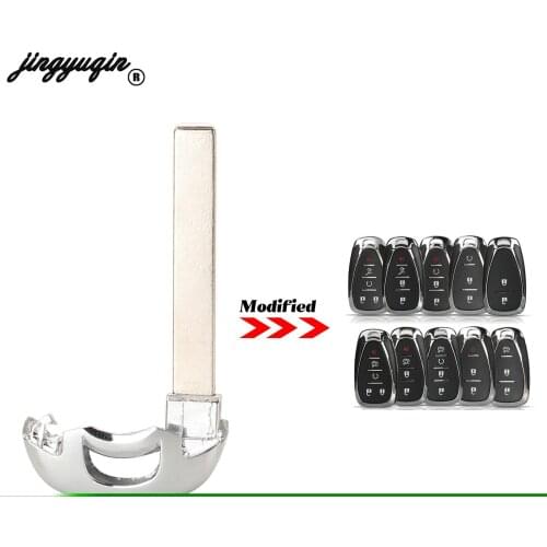 Jingyuqin 2/3/4/5 Buttons Smart Remote Key Blade FOB For Chevrolet Cruze Malibu Camaro Replacement