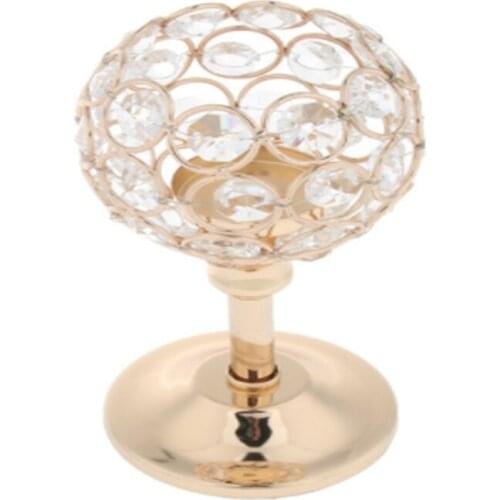 Mosaic Crystal Wedding Candlestick Present Candle Tea Light Holder Stand For Wedding Events Home Party Decor Ornaments Supplies