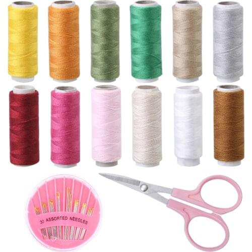 Imazy Sewing Kit With Sewing Needles Thread And Scissor DIY Embroidery Craft For Handmade Sewing Supplies Needlework