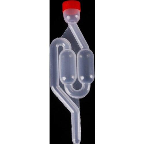 One-way Wine Beer Brewing Fermentation Check Valve Plastic Air Lock Water Seal Home Winemaking Exhaust Valve Fermenter Yeast
