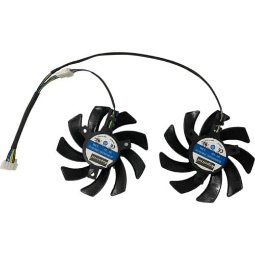 2pcs/set CF9010H12S RX480 RX470 VGA GPU Cooler Graphics Fan For XFX R9 390X/390/290X 8G RX 480/470 Video Card Cooling
