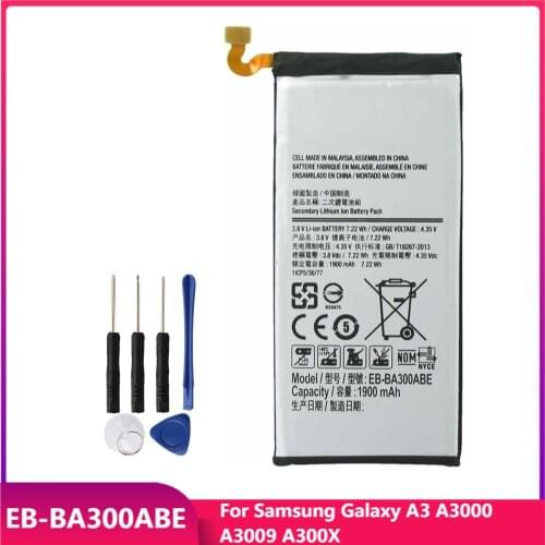 Original Phone Battery EB-BA300ABE For Samsung Galaxy A3 A3000 A3009 A300X Replacement Rechargable Battery 1900mAh