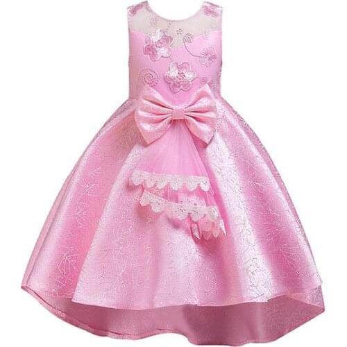 Flower Girl Dress 2-10Years Floral Baby Girls christmas Dresses Vestidos Wedding Party Children Clothes Birthday Clothing