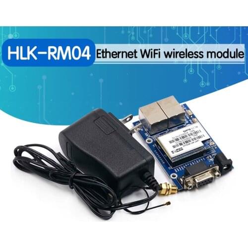 HLK-RM04 RM04 Uart Serial Port to Ethernet WiFi Wireless Module with Adapter Board Development Kit HLK-RM04 startkit