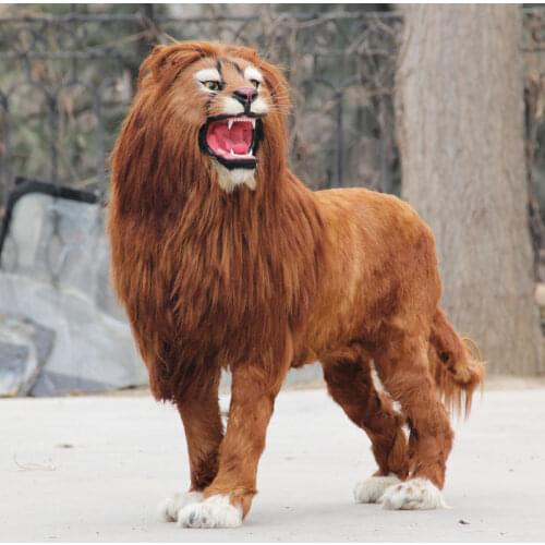 Lifesize realistic lion / Lion decor vivid ideal as garden decor or shop decoration