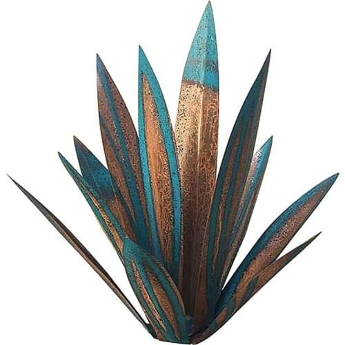 Tequila Sculpture Agave Ornaments Garden Figurines 27CM Creativity Home Decor HOT Gold Iron Yard Art Flower