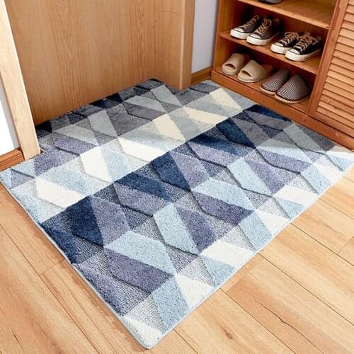 Modern Door Mat Carpet Entrance Rug Floor Mats Outdoor Flock Non-slip Absorbent Mats Living Room In Carpets Hallway Rugs The