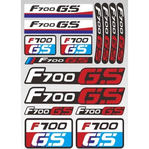 For BMW F700GS F700 GS f700gs With Logo Motorcycle Reflective Sticker Body Fuel Tank Helmet Waterproof Logo Decal Accessories