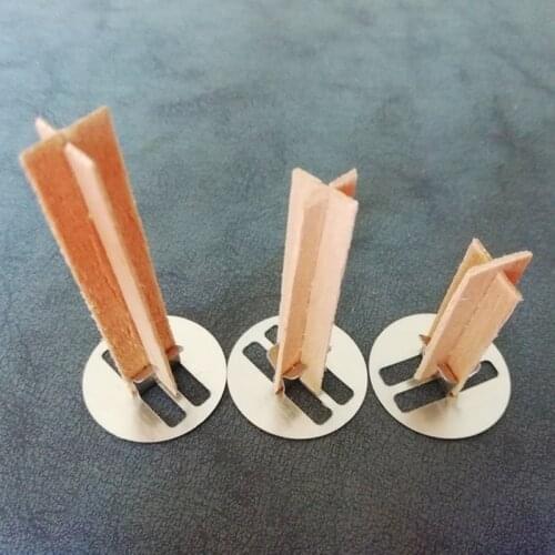 10pcs DIY Natural Wood Wicks Wax Candle Environmental Core Cross Pattern Wood Core for Handmade Soy Wax Candle Cup Tealight