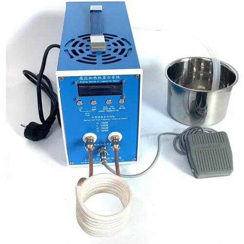 Upgraded version 220V 2000W 2800W High-frequency Induction Heating Machine ZVS Induction Heater Silver Gold Melting Furnace