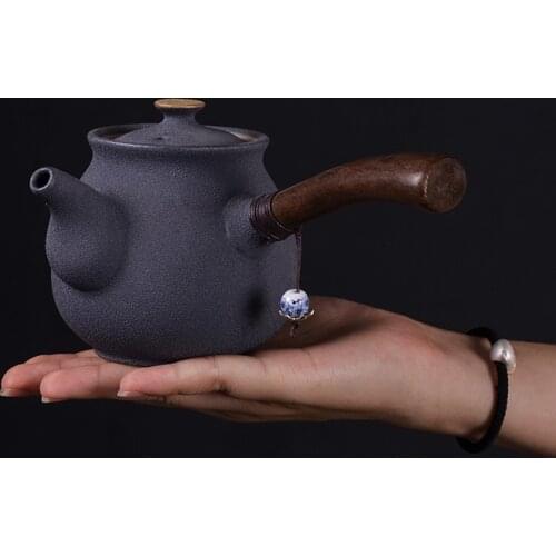 TANGPIN JAPANESE CERAMIC KYUSU TEAPOT VINTAGE SIDE HANDLE TEA POT DRINKWARE 200ML