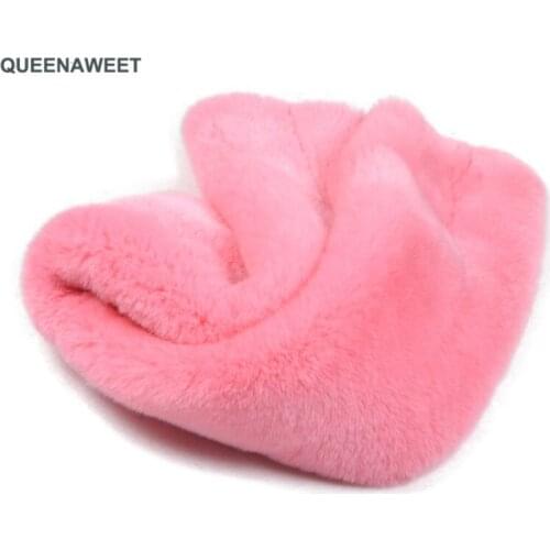 006 2019 Brand Luxury Knitted Female Real Fur Scarf Rex Collar Warm Neck Color Pompoms Wrap Scarves Wholesale Retail