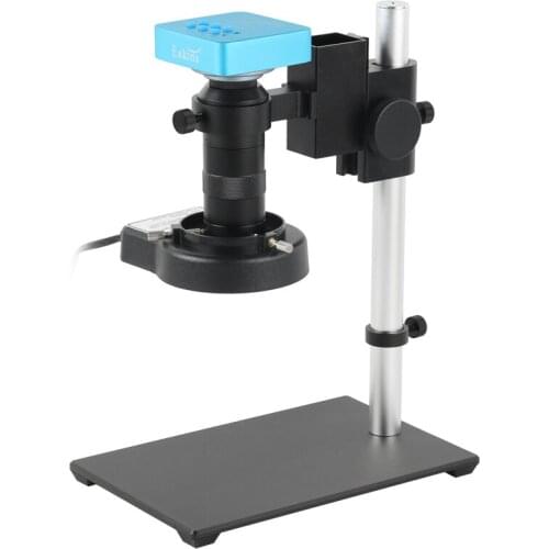 1080P SONY IMX307 Video Microscope Camera 100X 130X Zoom C mount Lens 56 LED Ring Light Industrial PCB Soldering Magnifier Set