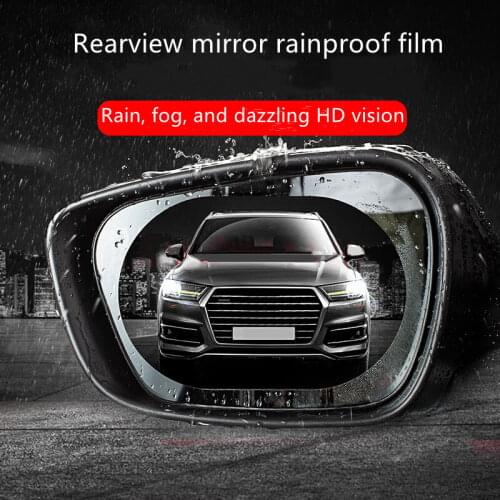 2 Pcs/Set Applicable To All Models Anti Fog Car Stickers Mirror Window Clear Film Car Rearview Mirror Rain Film Clear