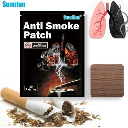 20pcs Anti Smoke Patch Chinese Medical Herbal Stop Smoking Patches Anti Smoke Natural Patches Control Release Smoke Away K05501