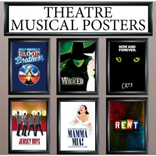 43style Choose MUSICAL THEATRE PICTURE Art Film Print Silk Poster for Your Home Wall Decor 24x36inch