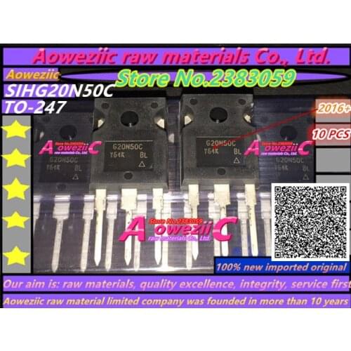 Aoweziic 2016+ 100% new imported original G20N50C SIHG20N50C TO-247 Triode field effect 20A 500V