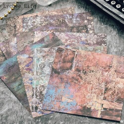 Lychee Life 12Sheets Flower Scrapbooking Paper Art Background Paper For Handaccount Card Making DIY Scrapbook Paper Crafts