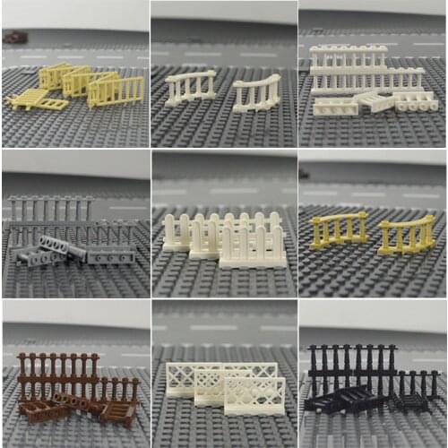 City Accessories MOC Parts Bricks House Fence Stairs Ladder Building Blocks Toy Compatible All Brands