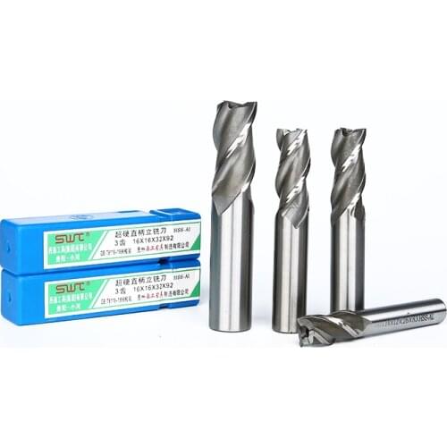 50pcs HSS-Aluminium Endmill 2F 3F 4F Flute 1 2 3 4 5 6mm HSS Milling Cutter CNC Bits Cutting Tool Milling Machine Tool