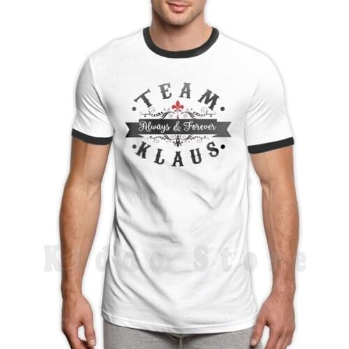Team Klaus T Shirt Diy Big Size 100% Cotton Team Klaus Team Klaus Mikaelson Klaus Mikaelson The Originals Mikaelsons The
