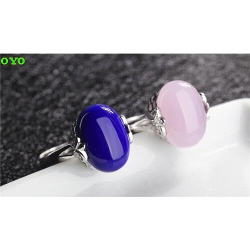 100%S925 silver personality opening retro red corundum artificial jewelry female ring