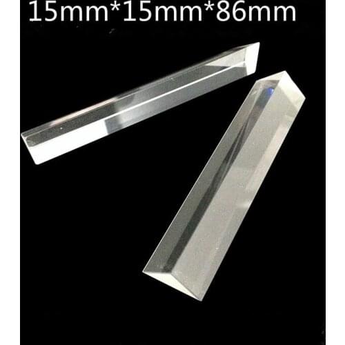Hot Selling Prism 15 * 15 * 86 Right Angle Optical Grade Glass Element Total Reflection Rhombus Lens Processing Customization