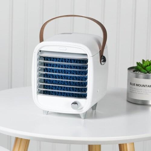 2020 mini air cooler USB portable small refrigeration air conditioning fan with atmosphere night light cold fan