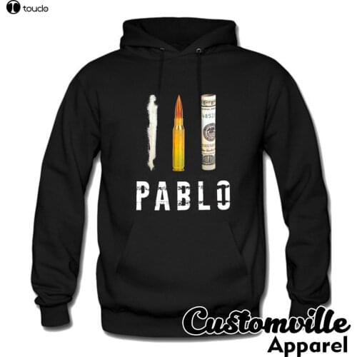 2019 fashion man Hoodies Pablo Escobar bullet dollar Hoodie Narcos mafia Colombia cartel SWEATSHIRT