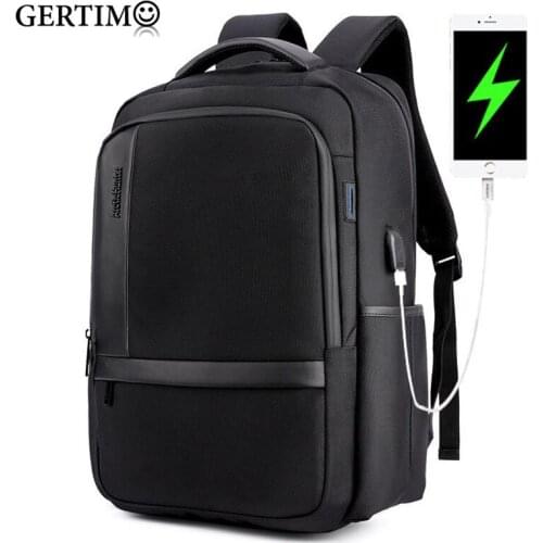 Mens Business Multifunction Waterproof USB Charging Backpack Professional 14 inch Laptop Bag Men Casual Travel Bags Back Black