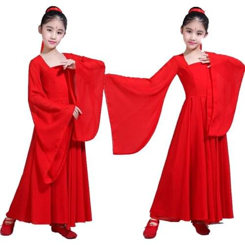 New classical dance costumes elegant Chinese style dance costume fairy improved Hanfu children costume ancient chinese costume