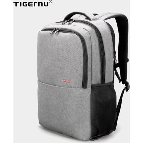 Tigernu Brand 15.6inch Laptop Backpack Waterproof Women Backpacks Slim Unisex School Bags Backpack For Travel Female Grey Bags