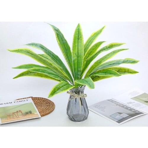 Plastic Snake Plant The Tiger Orchid Bonsai Artificial Sansevieria Trifasciata Prain Plants for Garden Decor
