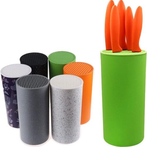 Kitchen Knife Stand Cutlery Organizer Plastic Knife Holder Multifunctional Storage Box Rack Kitchen Knives Blocks Accessories