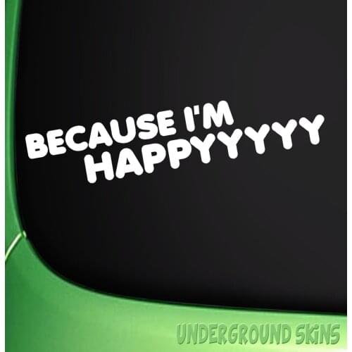 For Because i'm Happy er for fiat 500 Car Styling