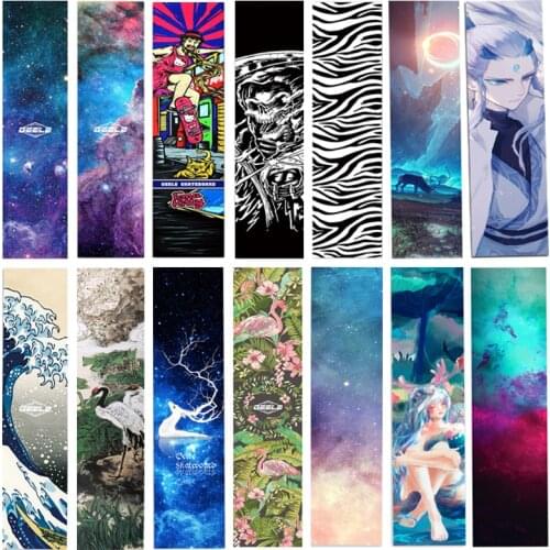 Durable Non-slip 120*25cm Skateboard Sandpaper Scooter Cruiser Griptape Longboard Deck Sticker Sand Paper Skate Board Abrasive