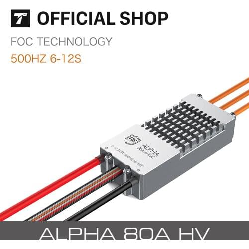 T-motor ALPHA 80A HV FOC ESC For Helicopter Multi-rotor Quadcopter UAV RC Drones