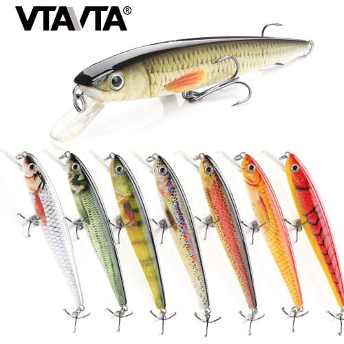 VTAVTA 10cm 11g Jerkbait Fishing Minnow Lures Floating Wobblers Crank Fishing Lure Artificial Minnow Vib Baits Small Hard Lures