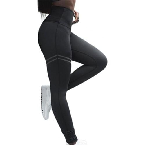 Women Sports Leggings High Waist Yoga Leggings Hip Lifter Gym Pants Solid Color Stretchy Yoga Pants Leggings for Fitness