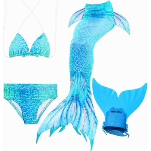NEW!Beauty Ariel Mermaid Tail for Kids Girls Swimming Tails Costumes Mermaid Tail Bikini Swimsuit for Girls Best Gifts Beachwear