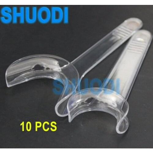 10Pieces Dental Transparent Orthodontic Lip Retractor Mouth Opener Photograghic T shape Dental Teeth Whitening Tool Oral Care