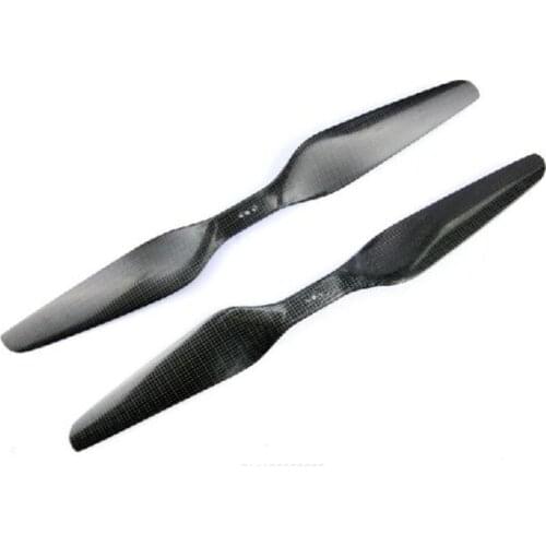 17 x 5.5 inch Wide Blade, 3-hole Direct Mounting 3K Carbon Propeller Set (one CW, one CCW) for RC Multicopter Free Shipping