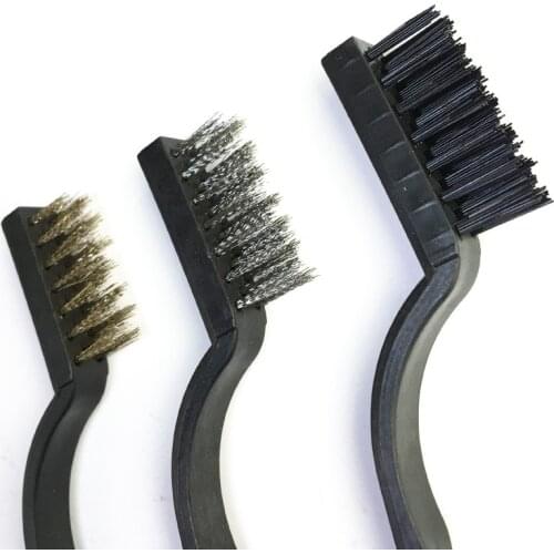 3 IN 1 Multipurpose Anti-static Steel Brush Set Motherboard electronic Components cleaning Tool For Mobile Phone Repair