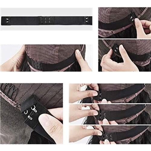 5pcs With Hooks Sturdy Black Arts Elastic Band Bra Home Craft Sewing Multifunctional Lace Front DIY Adjustable For Wigs Making