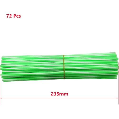 72Pcs Motorcycle Wheel Spoked Protector Wraps Rims Skin Trim Covers Pipe For Motocross Bicycle Bike Cool Accessories